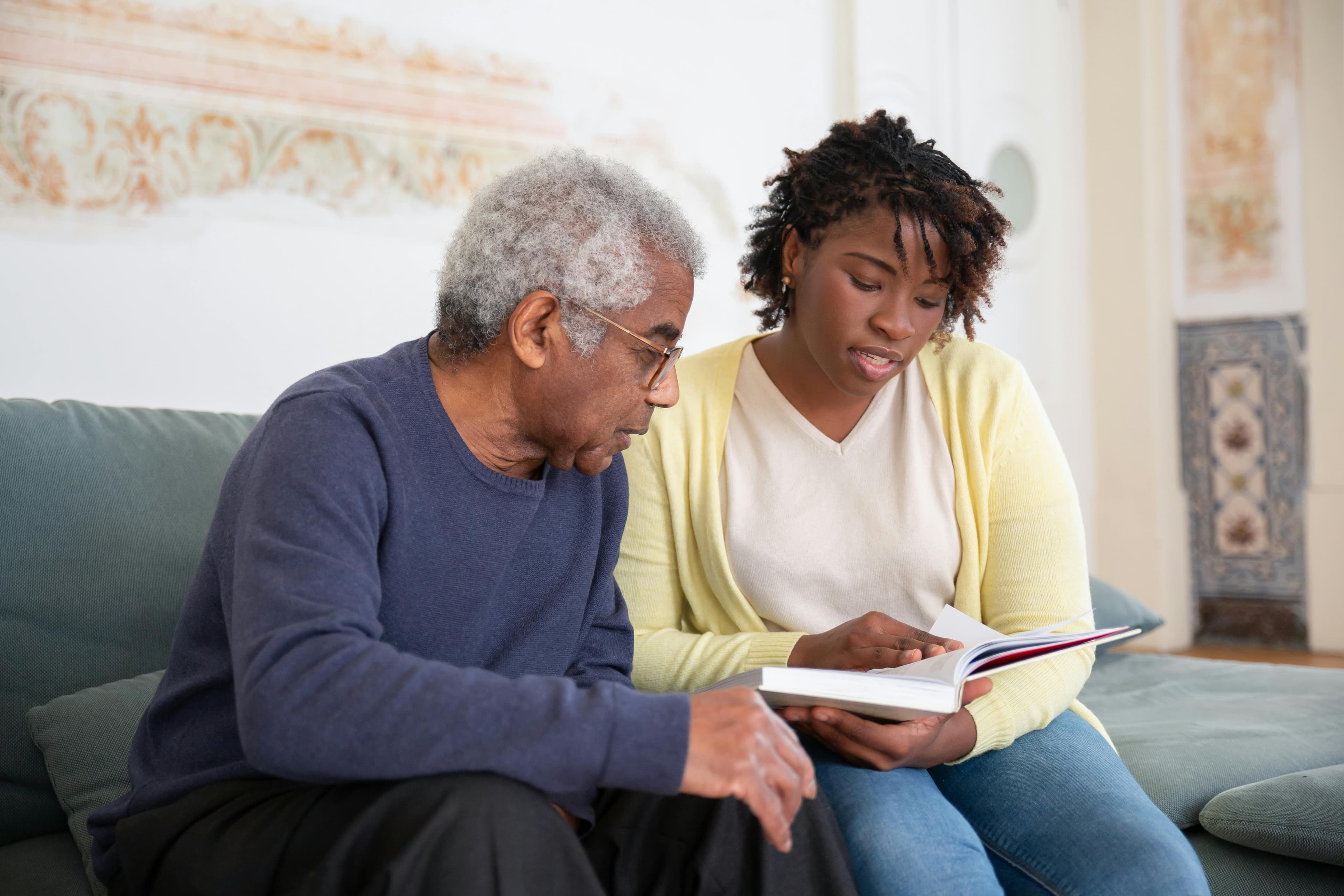 JourneyCare trainer working with a patient